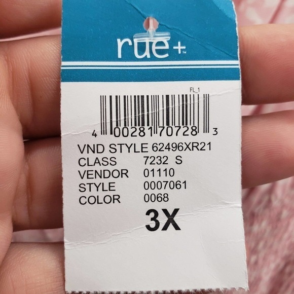 Rue21 animal print dress womens plus size 3x off shoulder cinched waist pink - Picture 7 of 14